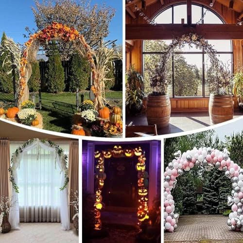 Pérgola de metal para jardín, arco para bodas y soporte de rosas 5