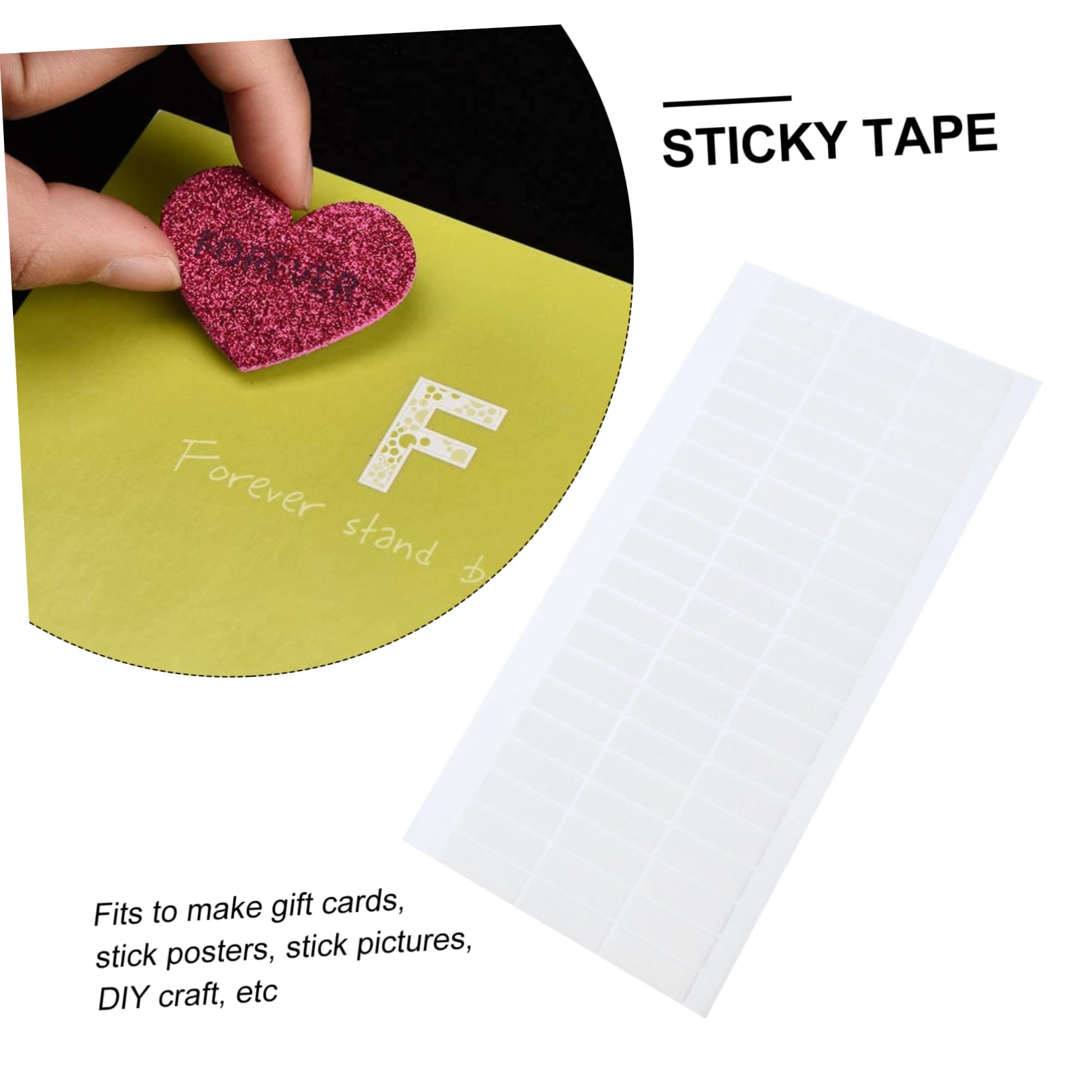 SHINEOFI 15hojas Cintas Adhesivas De Doble Cara Eva Para Manualidades Pack Para Decoración y Proyectos Sin Residuos