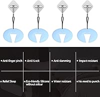 Vista 7 de Protector de Puerta Antipellizcos y Tapón Antigolpe de Puerta, Protector de Dedos de Puerta de Silicona Duradera, Previene Lesiones por Pellizcos