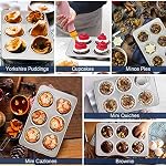 TeamFar Muffin Pan, 6 Cup Muffin Pan for Baking, Cupcake Pan Muffin Tin - Image 7