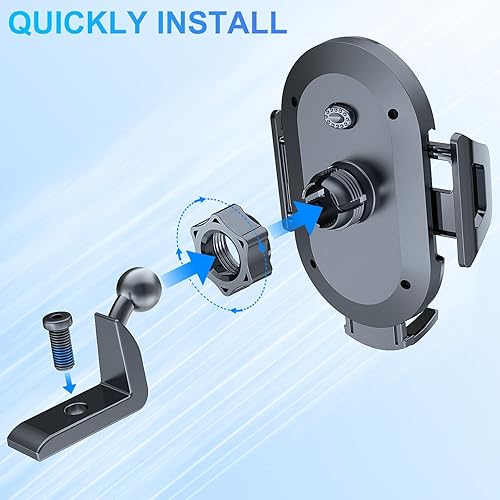 Miniatura 8 de Soporte de teléfono para Jeep Wrangler JL JLU 2018-2023 y soporte de teléfono multimontaje para Jeep Gladiator JT Dash 2020 2021 2022 2023 con