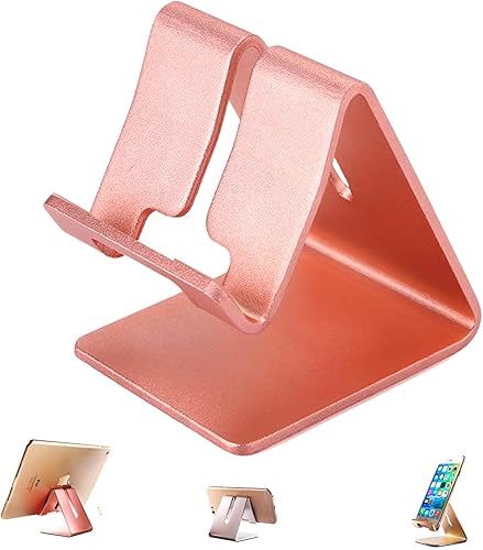 Soporte para tableta, soporte para teléfono, soporte de escritorio sólido de aluminio para portátil, compatible con teléfono 13, 12, 11, XR, Max,