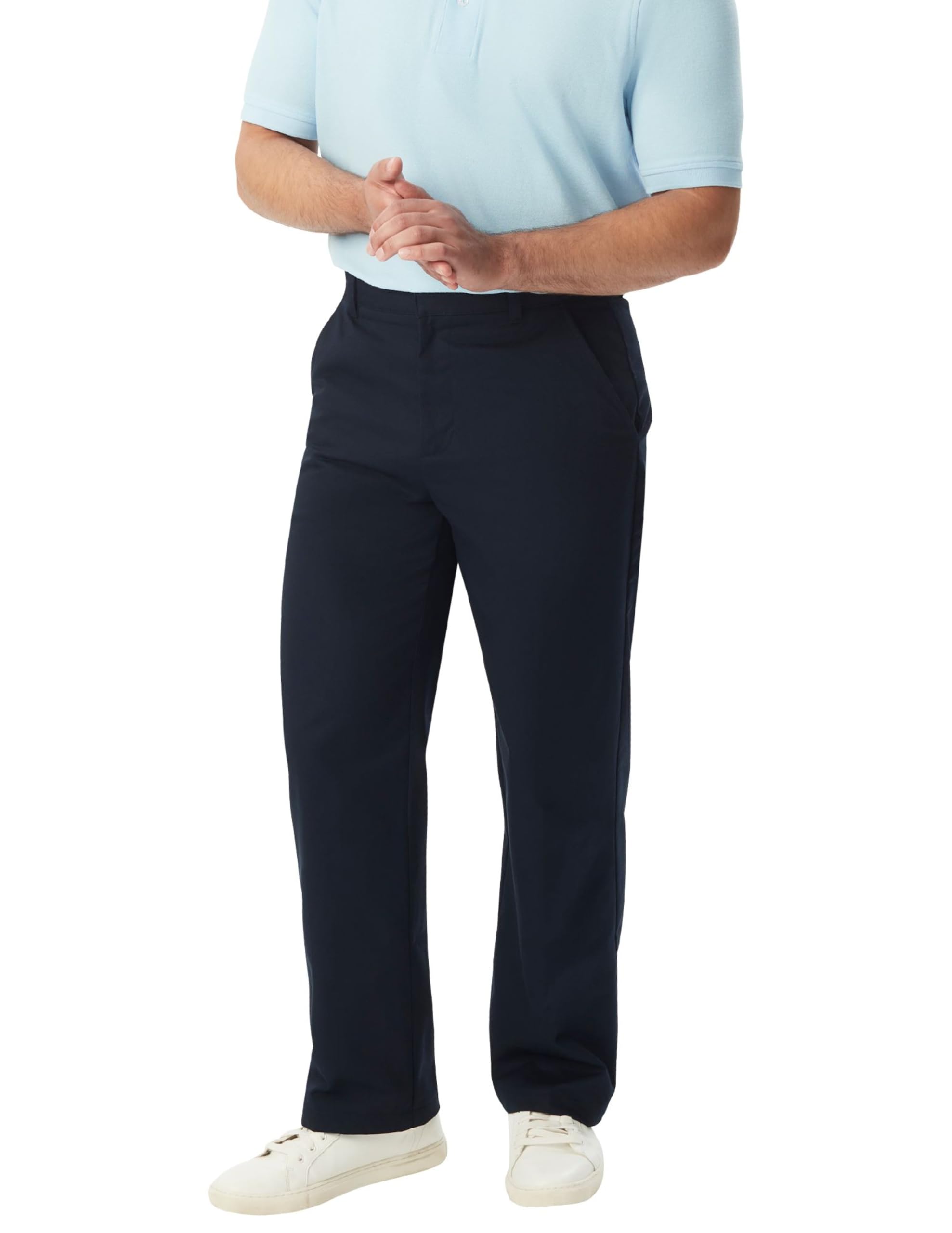 French Toast Boys' Relaxed Fit Twill Trousers, Navy, 110
