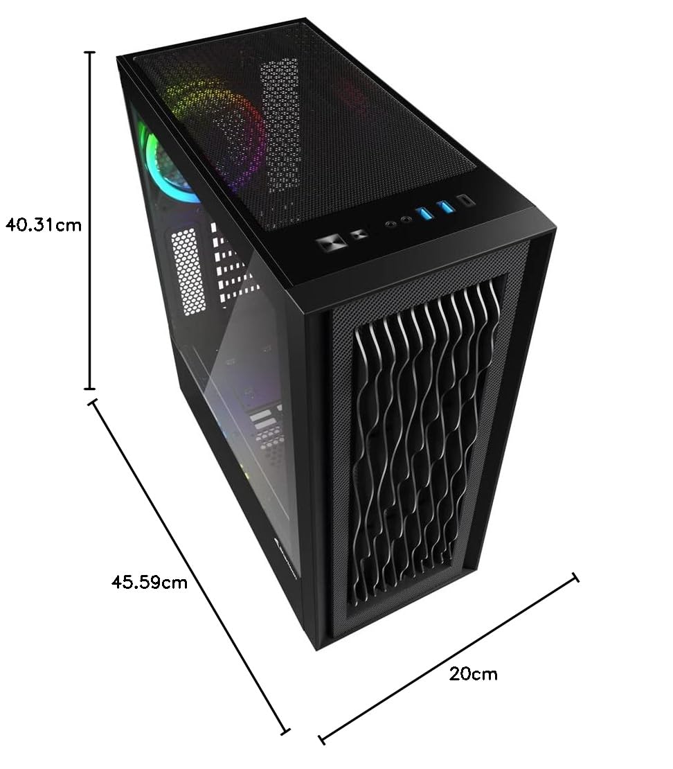 Sharkoon RGB Wave, ATX Gaming PC Case