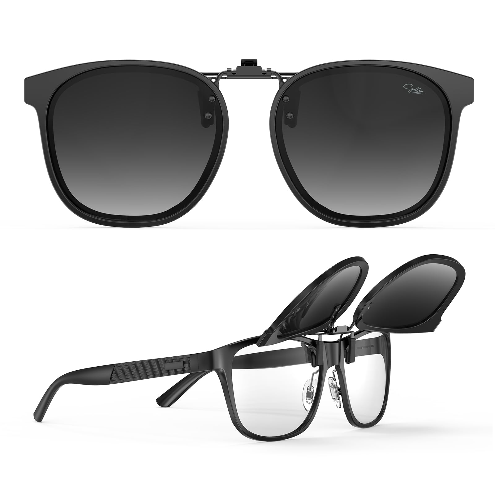 Goiteia Oversized Clip on Sunglasses