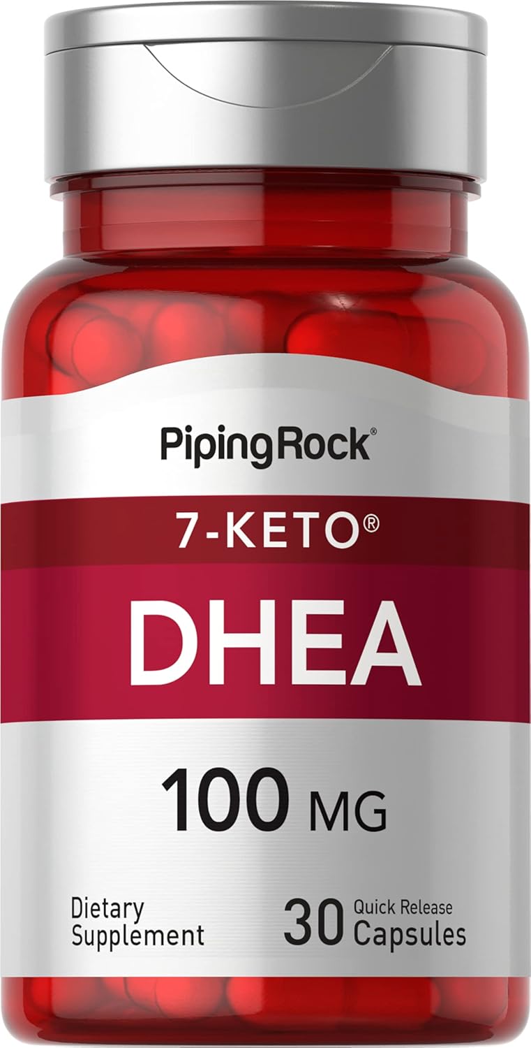 Piping Rock 7 Keto DHEA 100mg 30 Capsules NonGMO