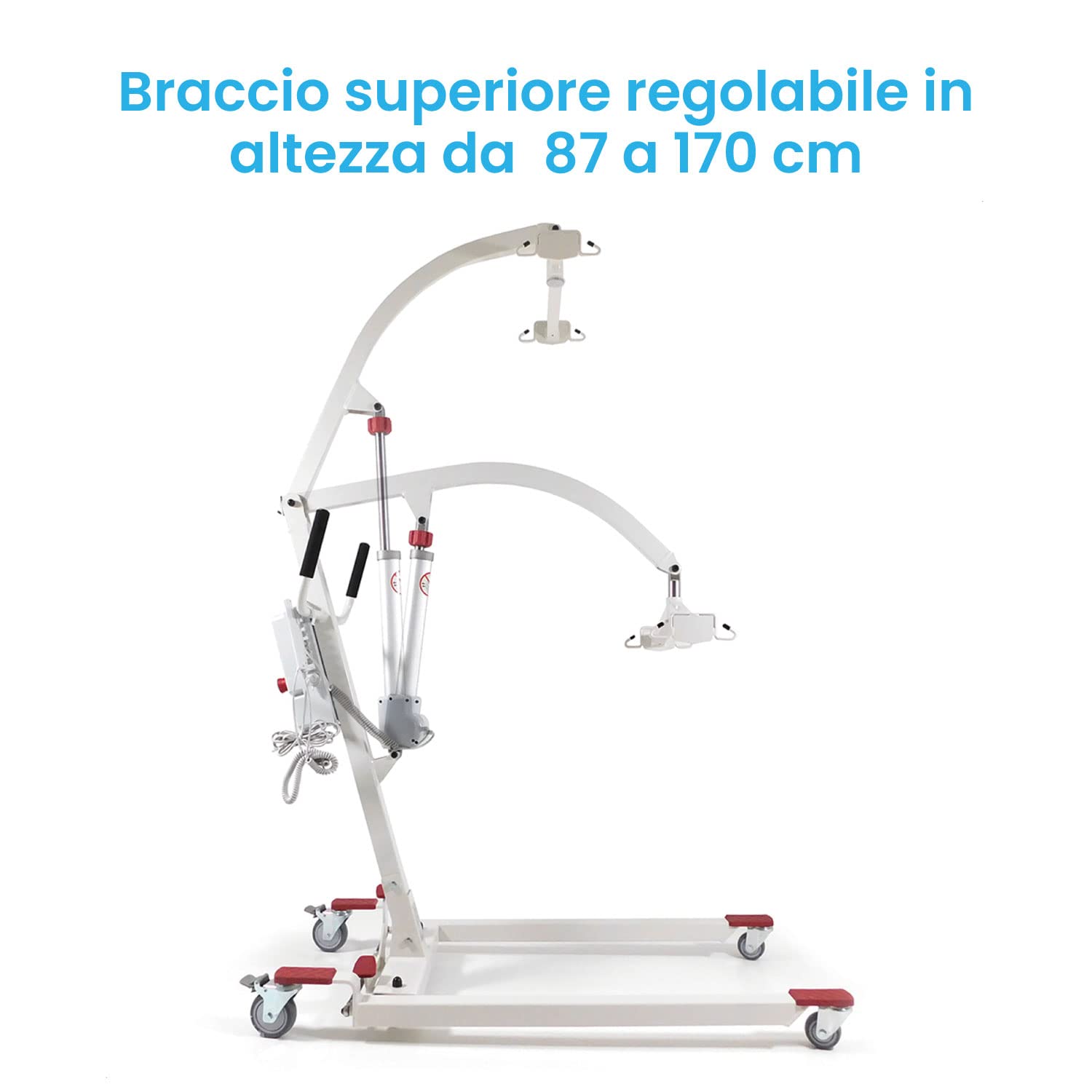 Sollevatore Elettrico per Disabili e Anziani, Sicuro, Regolabile e Facile da Usare, Imbracatura Inclusa, con Batteria Ricaricabile
