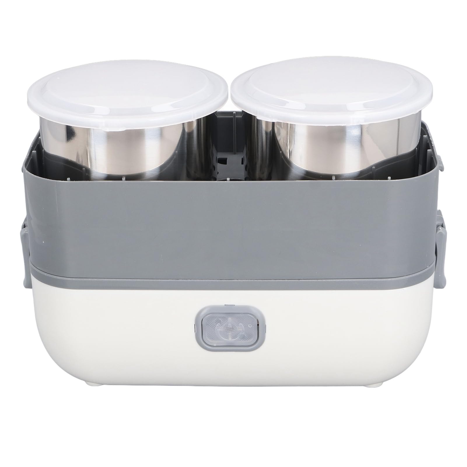 TOPINCN Lunch Box Scaldavivande Portatile, Riscaldamento Autonomo da 200 W, Rivestimento in Acciaio Inossidabile, Lunch Box Elettrico Multifunzionale con Riscaldamento di (Spina europea