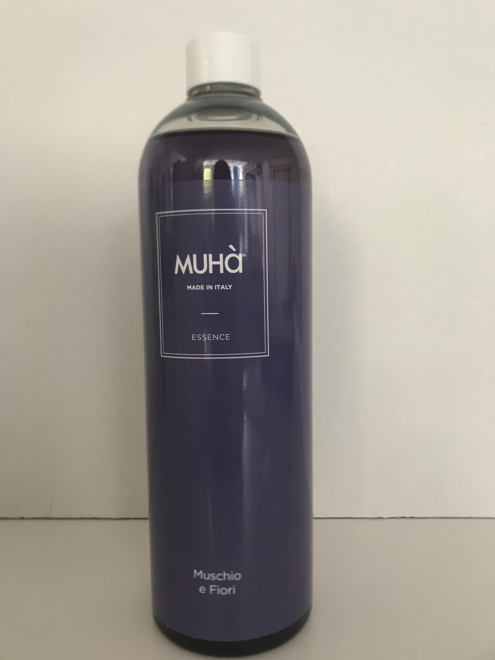 MUHA' | Recharge pour diffuseur, parfum ambiant, parfum mousse et fleurs, format de 500 ml