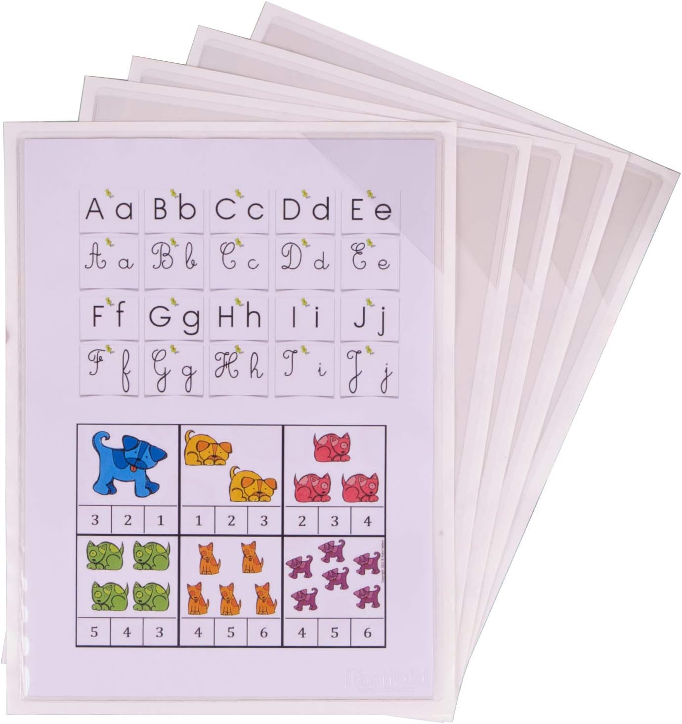 Presentation Case Tarifold Adhesive Permanent Rigid and Anti-Reflection DIN A4 Pack of 5