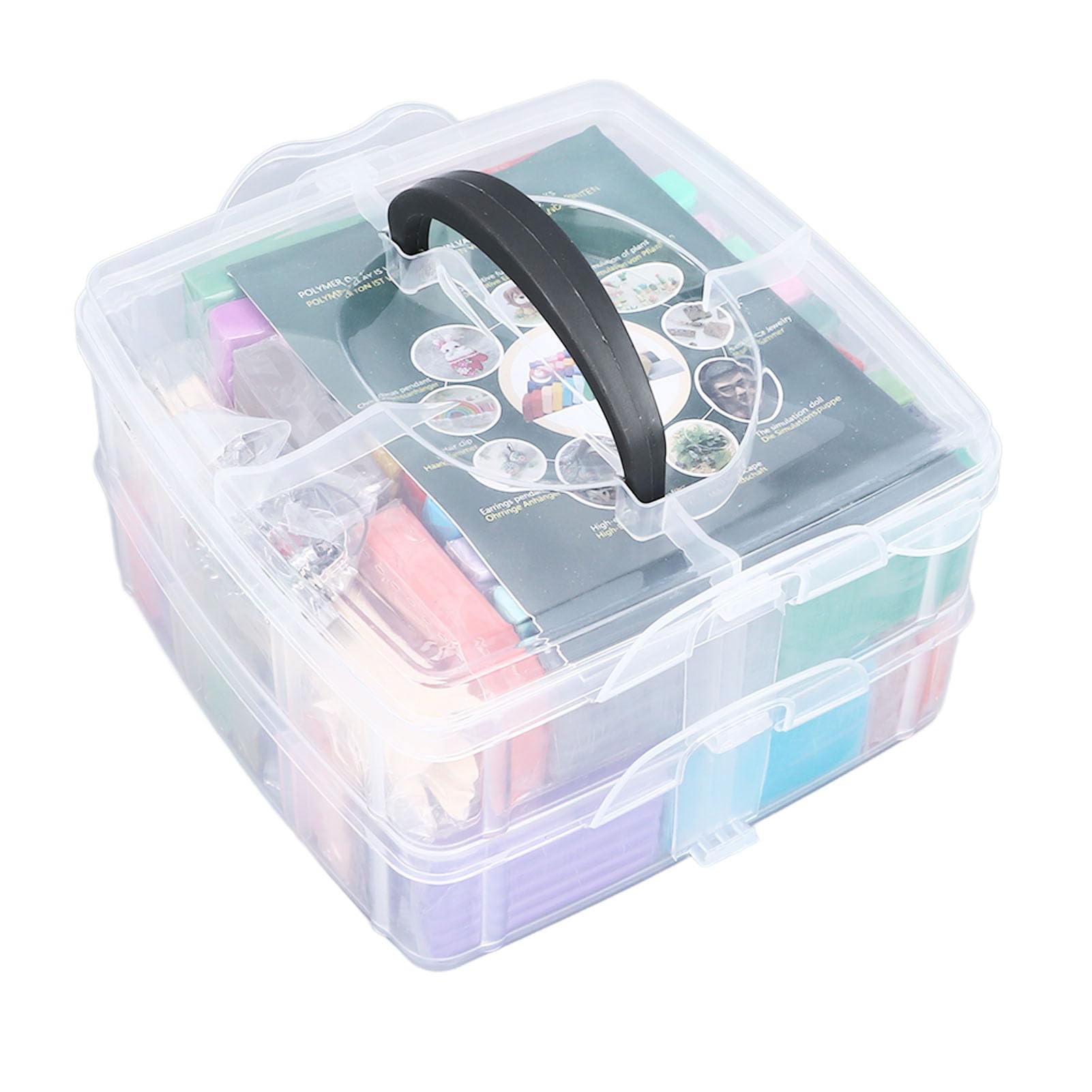 Set de arcilla para modelar de 50 colores, kit de iniciación de arcilla polimérica suave con 5 herramientas de escultura, arcilla ecológica y no tóxica que se seca al aire, ideal