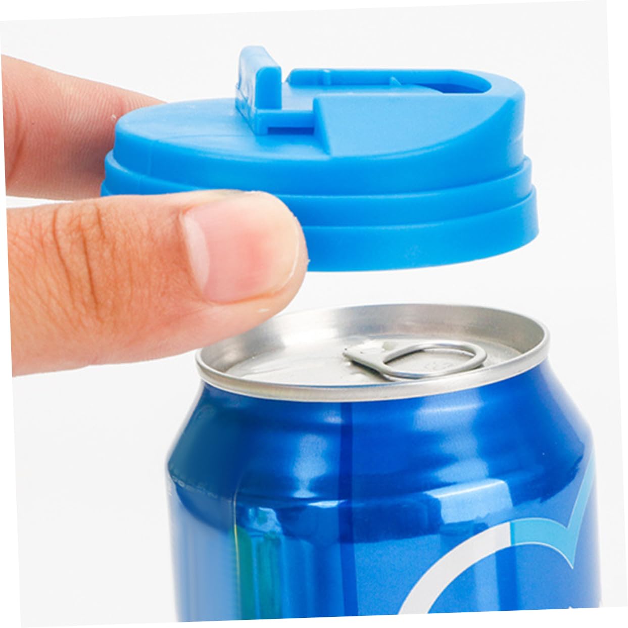 DECHOUS 5Pcs Beverage Can Cover Leakage Seal Lids for Soda Juice More Lightweight Easy to Use Includes Lemon