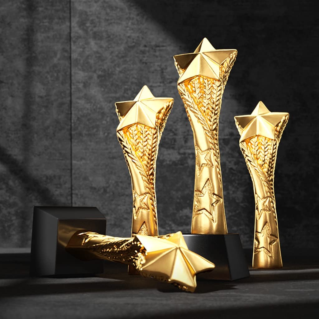 Trofeos, medallas y premios Trofeo De Oro De Orejas De Trigo Estrella De Cinco Puntas Trofeo De Honor Creativo Premio A Los Empleados Destacados De La Empresa Trofeo De Recuerdo Decoraciones