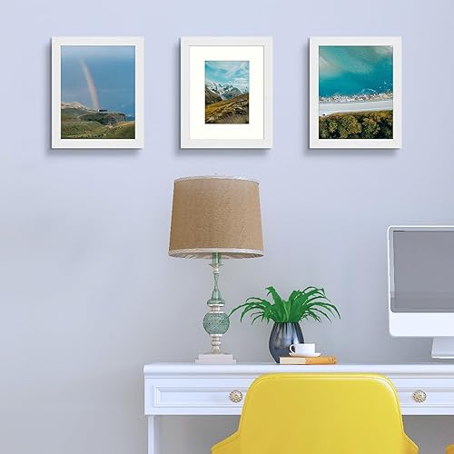 Vista 326 de Frametory, Los marcos de 16 x 20 pulgadas muestran imágenes de 11 x 14 pulgadas con paspartú o fotos de 16 x 20 pulgadas sin paspartú, vidrio Plata