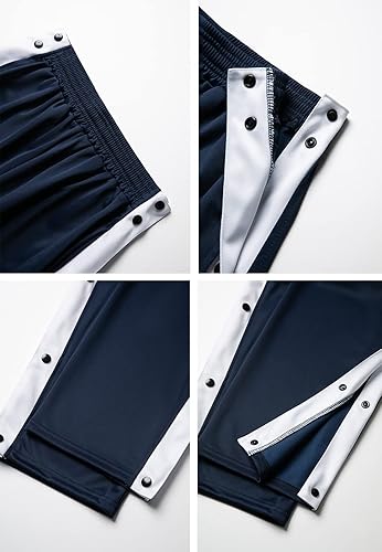 Miniatura 6 de THWEI Pantalones de baloncesto para hombre, informales, con abertura alta, botón a presión, pantalones deportivos para después de la cirugía