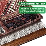 Anti Slip Rug Underlay, 100*200cm Waterproof and Wear Resistance Carpet Underlay and Non-toxic Rug Mat Easy to Cut for Carpet, Wooden Floors, Drawer, Hard Surface Floor, Kitchen or Bathroom - Image 7