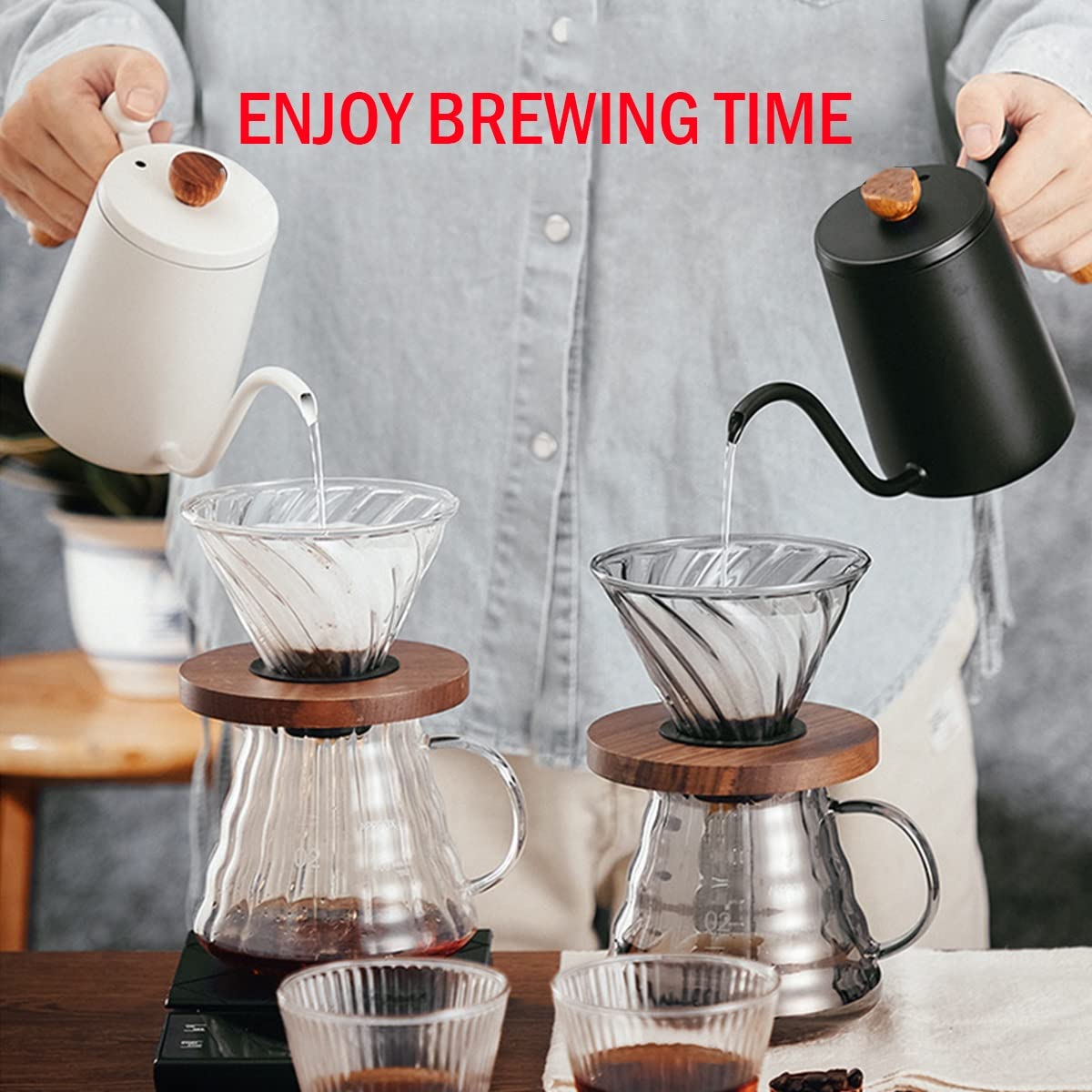 Bollitore A Collo D'Oca BORDSTRACT 350ml In Acciaio Inox 304 – Caffettiera A Mano Per Caffè E Tè Con Beccuccio Professionale |
Bricco Versatore Ergonomico Per Pour Over, Regalo Per Amanti Del Caffè
