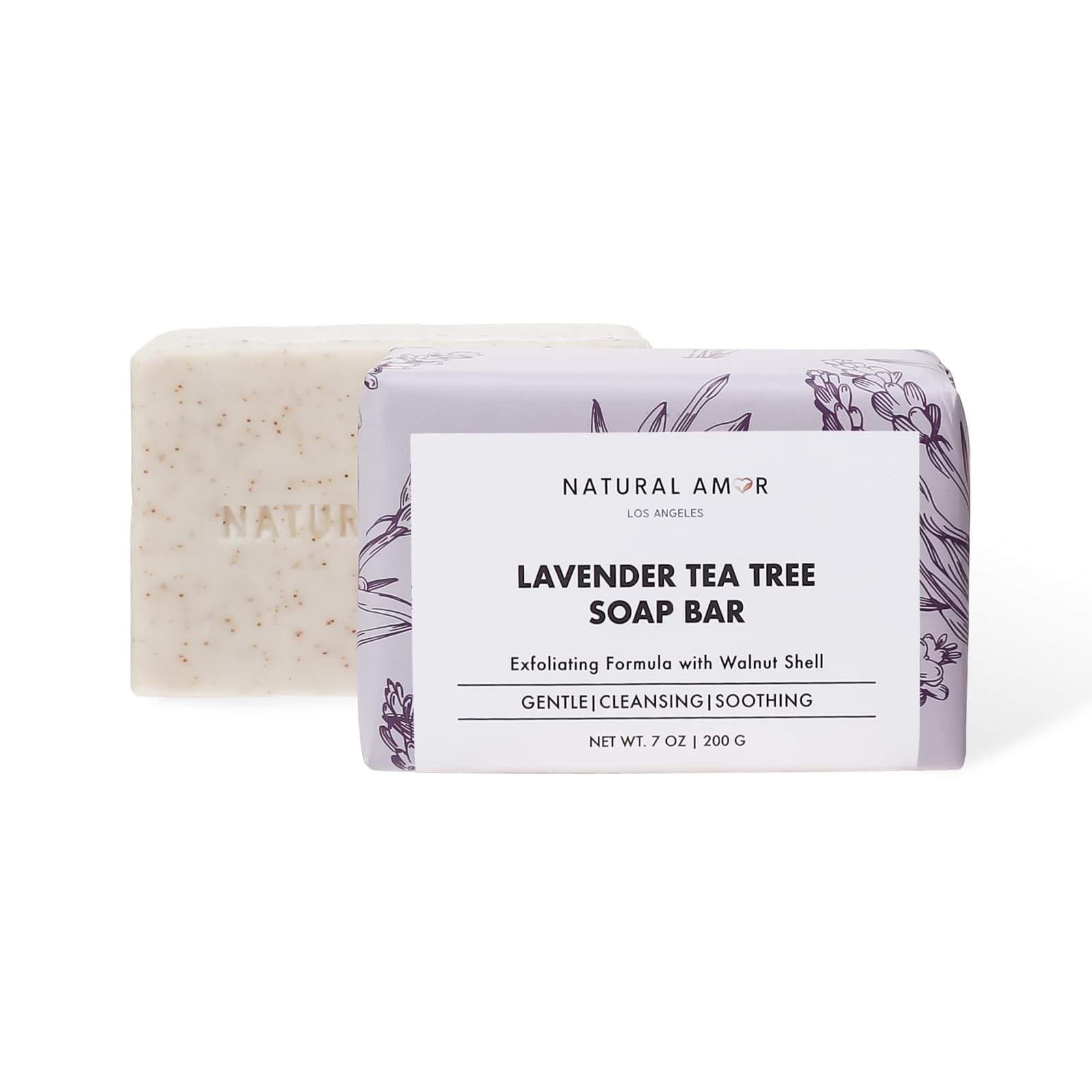Amazon.com : Natural Amor Lavender Tea Tree Soap Bar 7oz – Natural