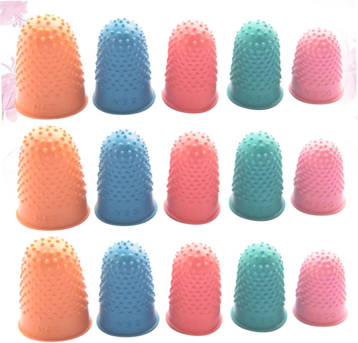 Didiseaon 30pcs Heat Gloves Pink Finger Covers Non-Slip Protective Work Gloves for Counting Money