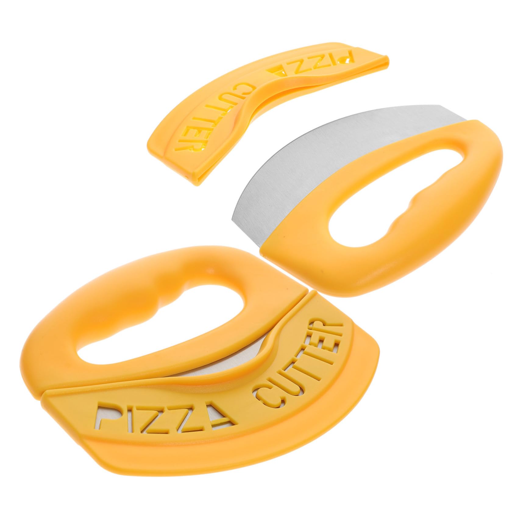 OFFSCH 2Pcs Stainless Steel Pizza Cutter Multi Purpose Annular Cheese Cutter for Baking Effortless Slicing of Pastries Kitchen Tool for Home Bakery