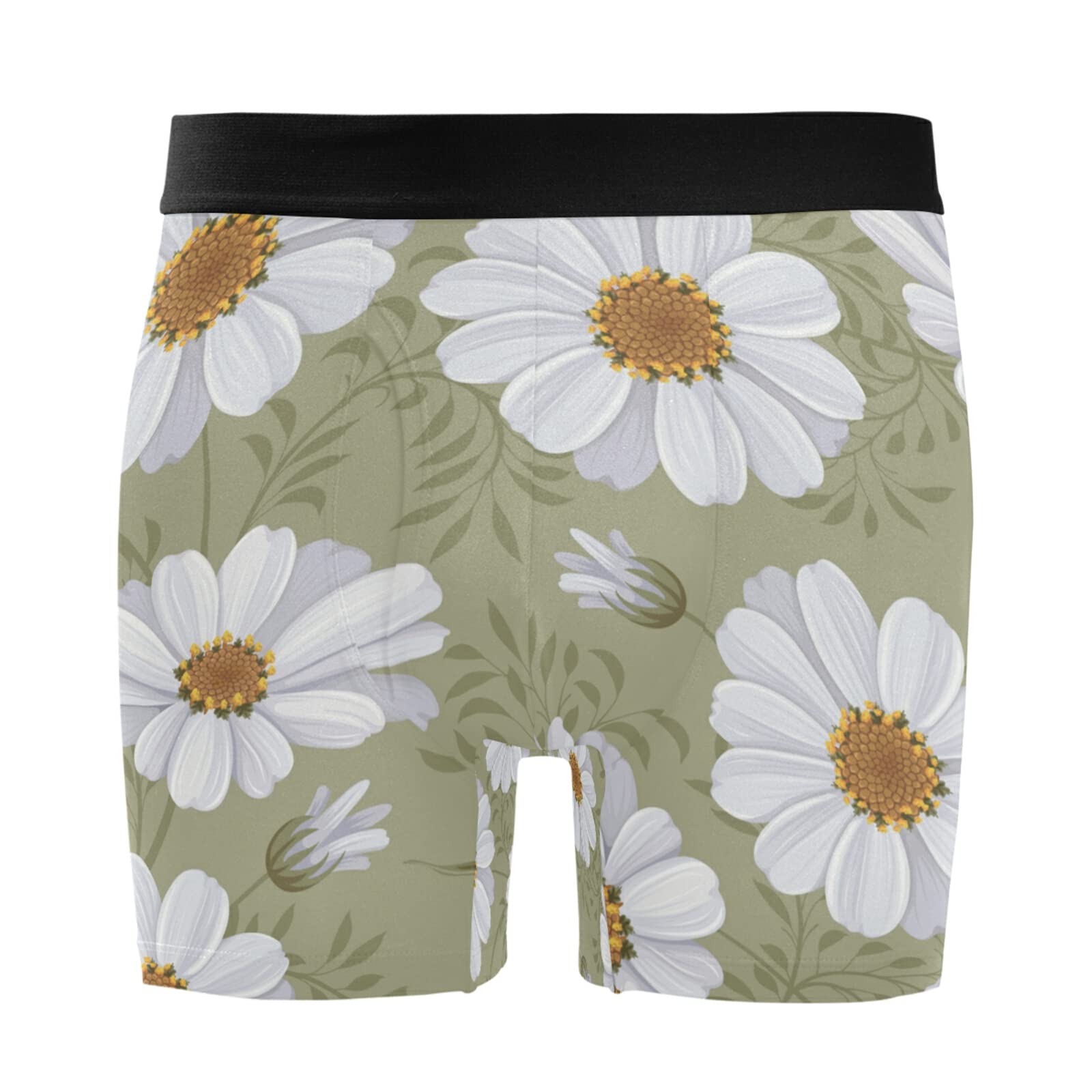 Bóxer para Hombre Vnurnrn Girasol de Algodón Elástico Pack de 2 Calzoncillos Cómodos 7