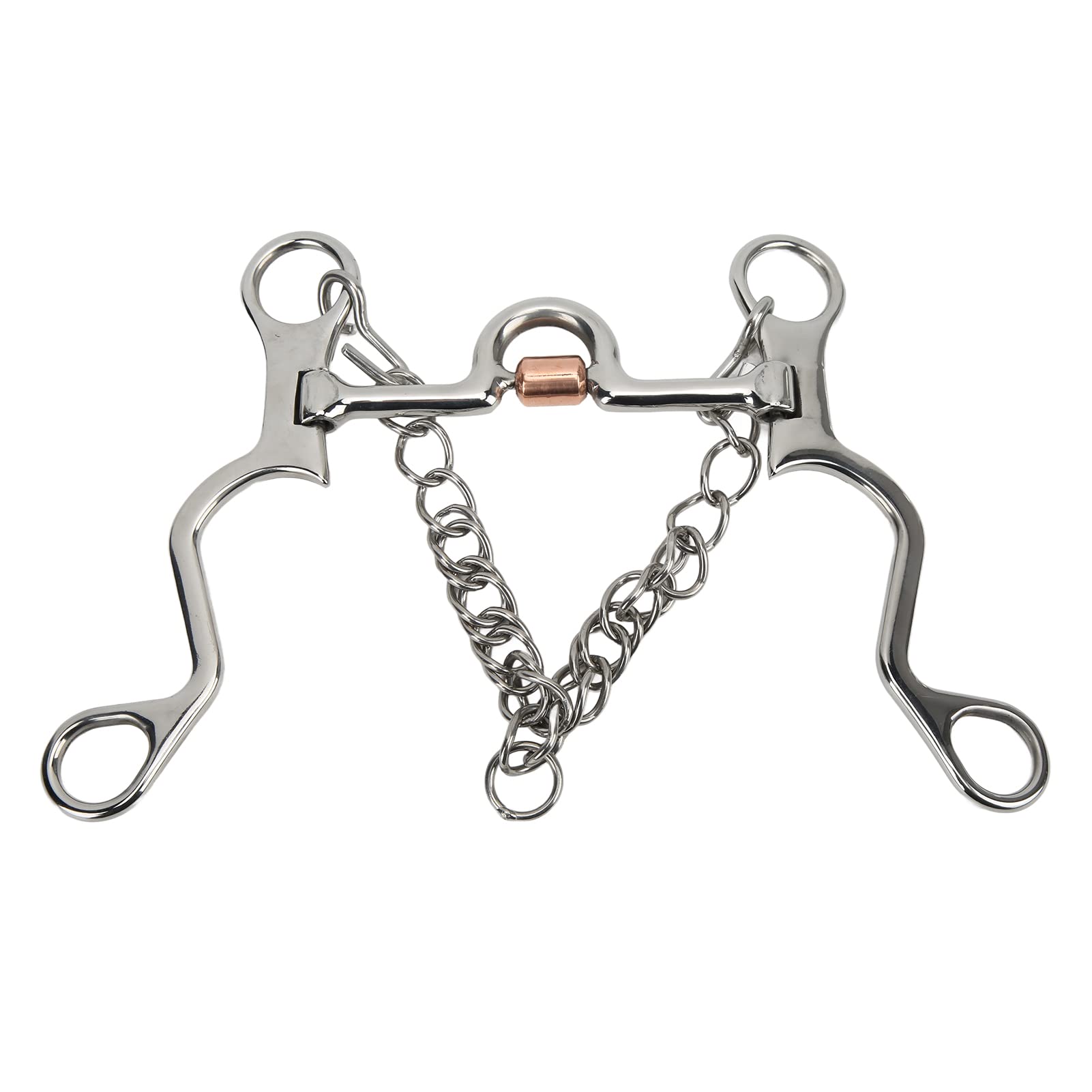 Morso per Cavallo Pelham, Morso Pelham dal Design Raffinato in Rame per Prestazioni Equestri per l'equitazione