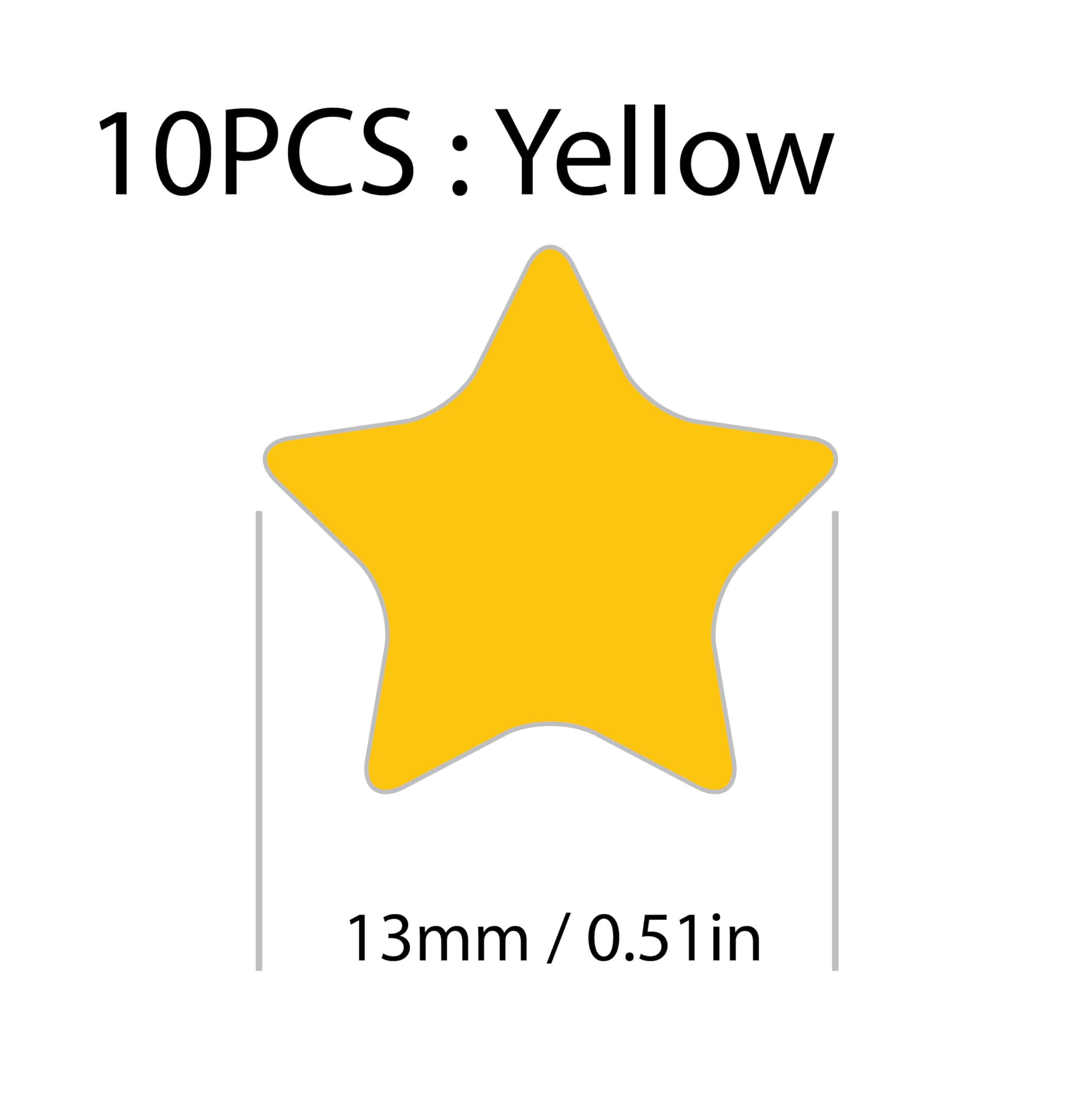 YELLOW Star Pin Badge - Image 3