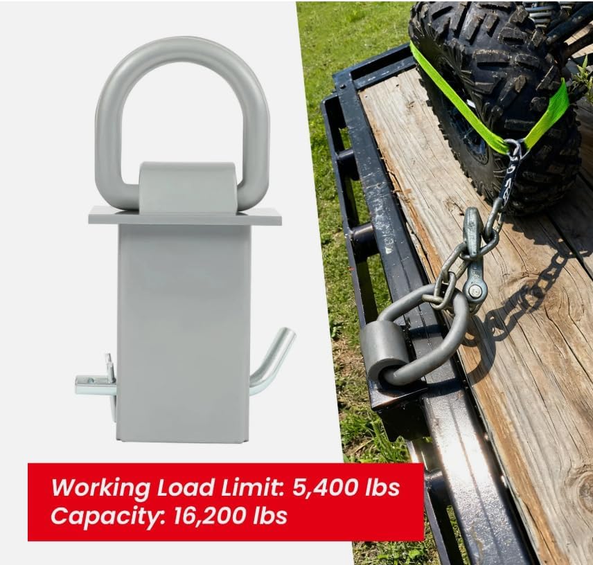 8 Heavy Duty Trailer Stake Pocket D Ring 5400Lbs Load Limit for Standard 2"x4"