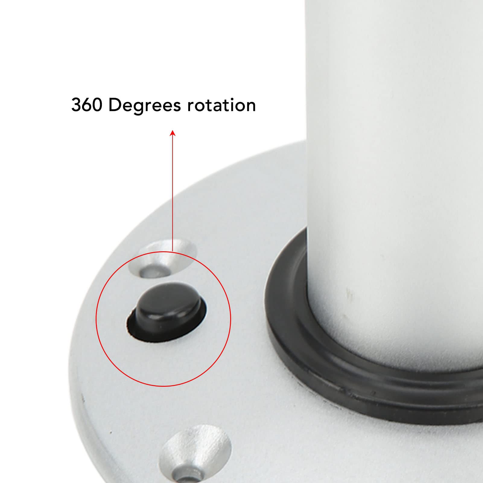 RV Pegas de Mesa Ajustables, Material de aleación de Aluminio Rango de Altura de 490 mm a 745 mm Mecanismo de Bloqueo Anti Doble de Bloqueo Adecuado para yate para Llevar