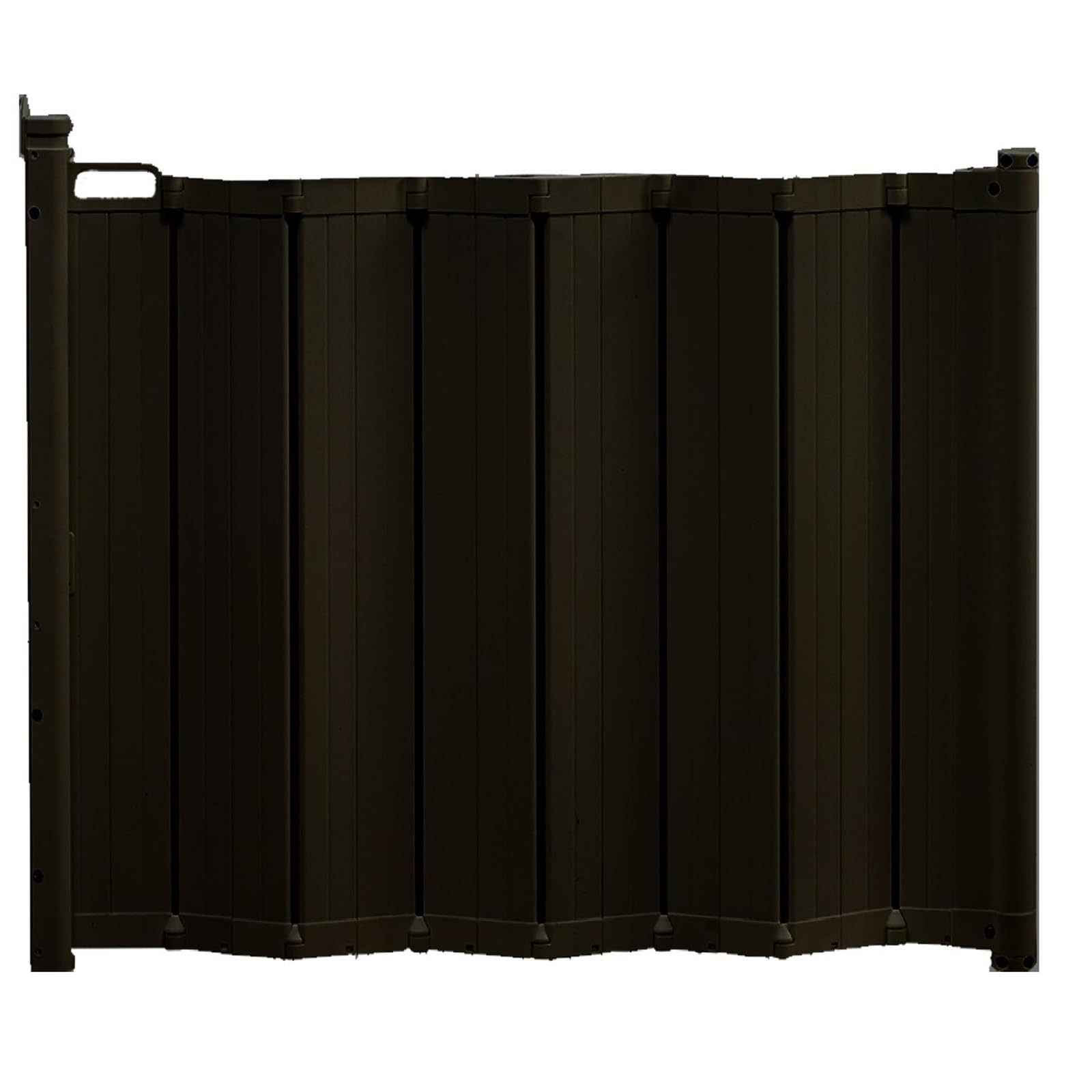 Bettacare Automatic Folding Retractable Dog Gate, 55cm - 113.5cm, Black, Folding Stair Gate for Pets, Retractable Dog Safety Gate