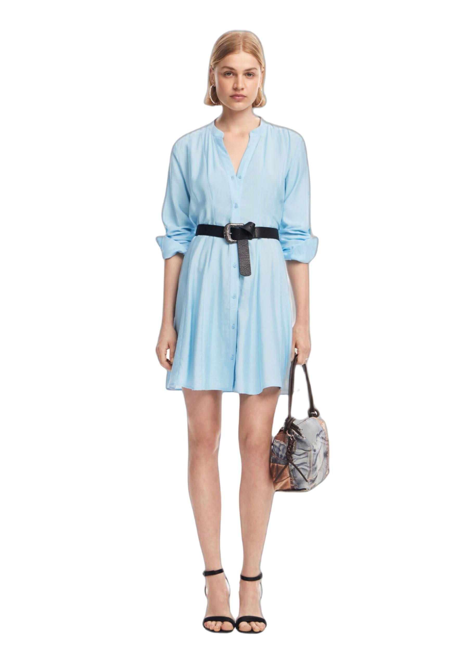 Desigual Damen Blau Vest_paris, 5002 Stick Blue, S