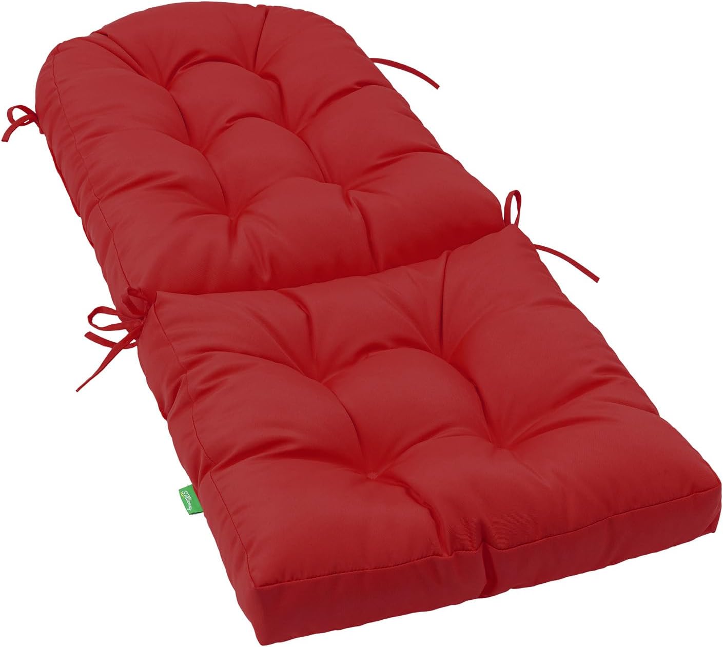 Adirondack Chair Cushion, High Back Patio Outdoor Seat Chair Cushion 49x20in, Set of 2 -Rust Red