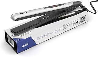 Hair Straightener Professional Flat Iron 1 Inch Titanium Plates Negative Ionic Hair Curler and Straightener Temperature Ad...