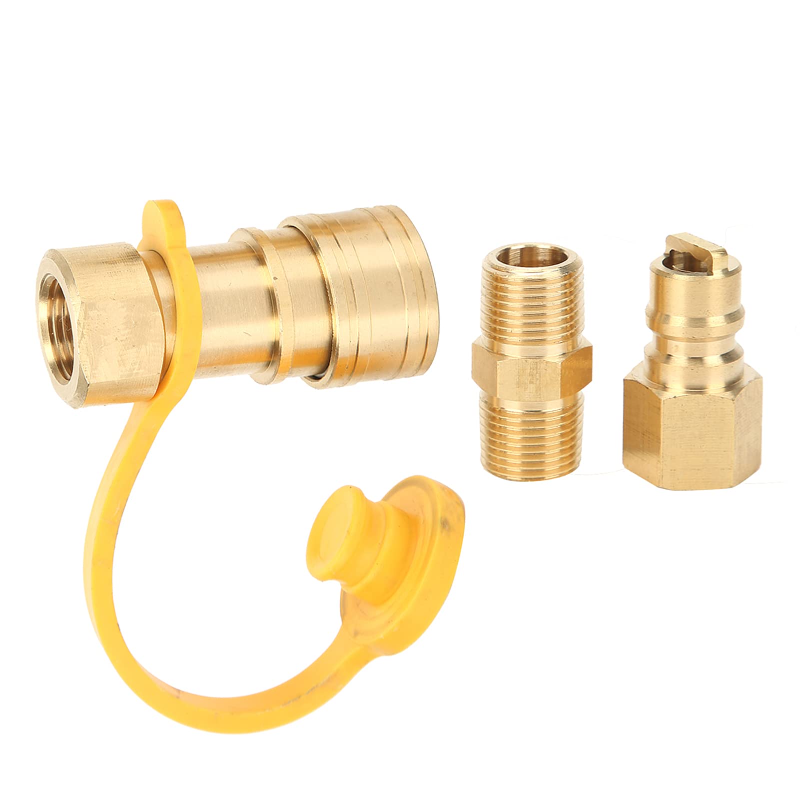 Adattatore per Serbatoio di Gas, Rosca Standard, connessione sicura e Solida, Forte Resistenza, propano da 3/8 Pollici, Regolazione Rapida con valvola di Sicurezza per rimozione di