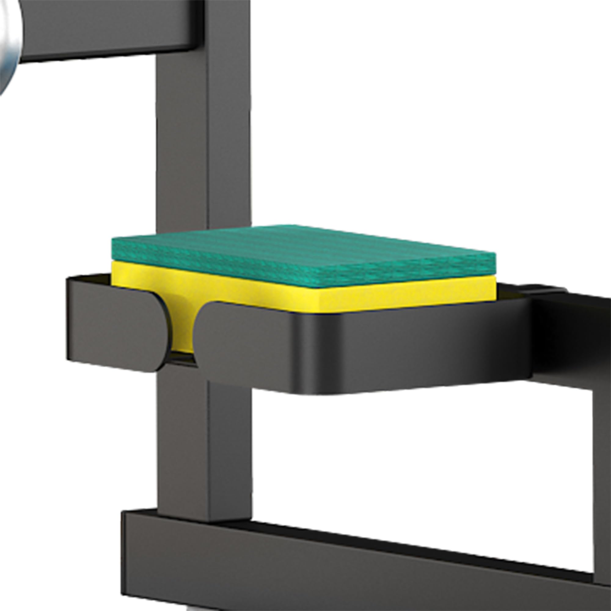 PUSDON Over Sink Dish Drying Rack Parts - Soap Box (Black)