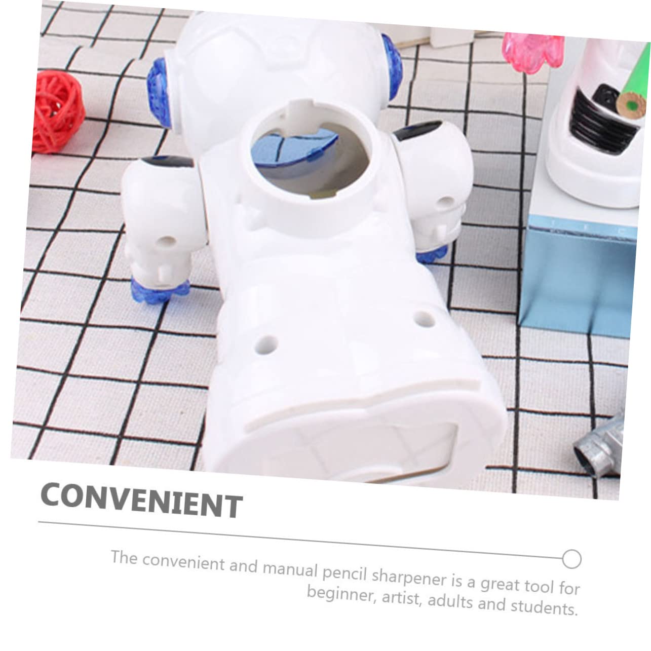 VILLCASE 4stücke Robot Anspitzer Für Mädchen Handkurbel Cartoon Design Tragbar Perfektes Schulbedarf Für Künstler Und Schüler Langlebig Und Benutzerfreundlich Für Büro Und Zuhause