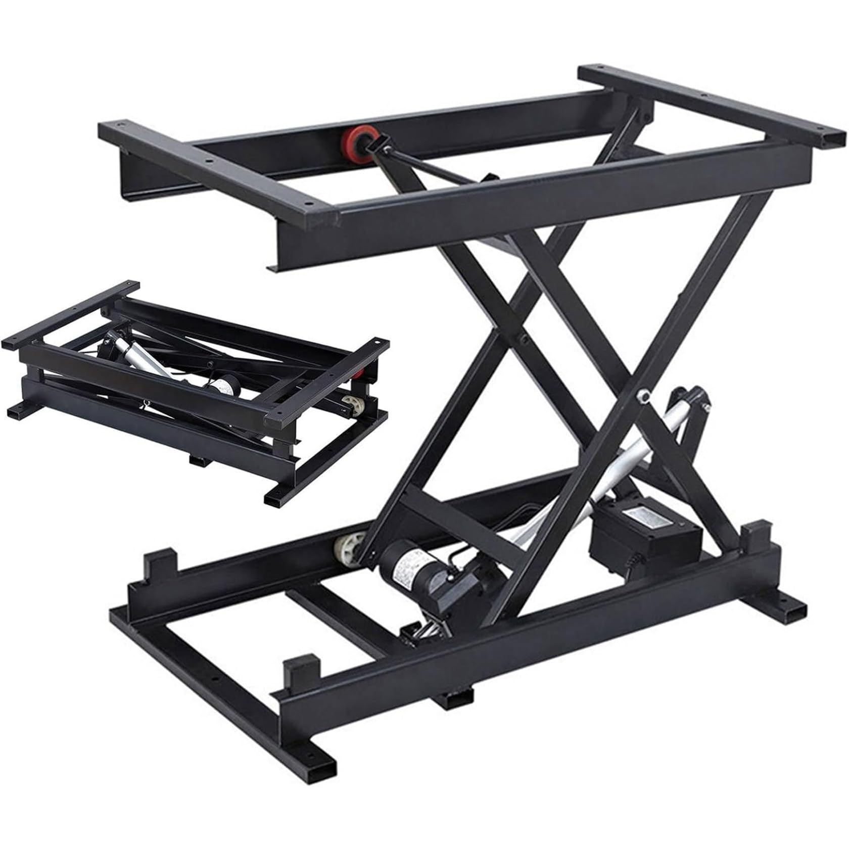 Electric Single Scissor Lift Table,Coffee Table Lift,Electric Coffee Table Lift,Portable Smart Lift Top Coffee Table with Remote Control,Height Adjustable,Easy to Carry,Wireless