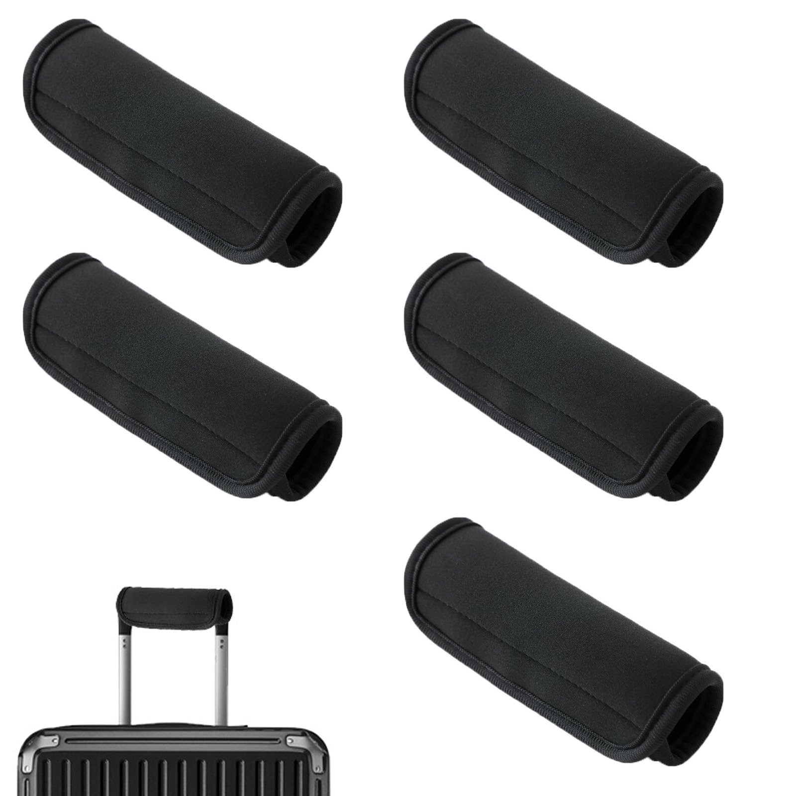 5pcs Luggage Handle Bag, luggages Handles Packaging Comfortable and Soft chloroprene Rubber Luggage identifier Cruise Travel Accessories Carrying