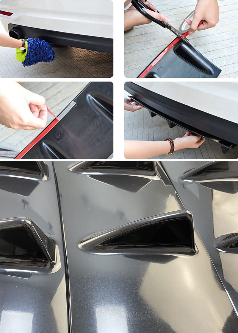 Diffusore Paraurti Posteriore Auto per Audi A1 A3 A4 A5 A6 A7 A8 B6 B7 B8 B9 C6 C7 C8 D3 D4 D5 D6,Spoiler Posteriori Diffusore Labbro Posteriore Modifica Accessori,A/7fin