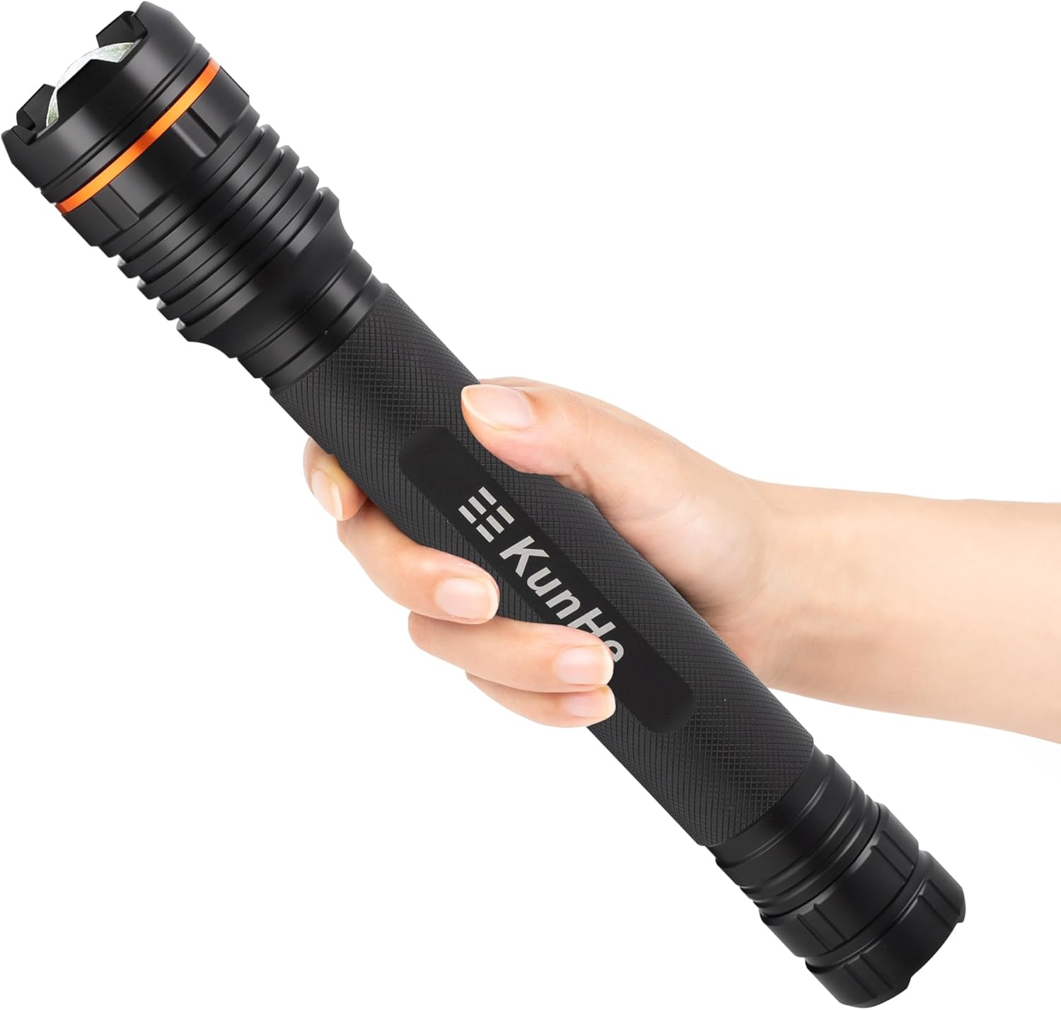 KunHe Heavy Duty 4D Cell LED Flashlights Large Aluminum Zoomable High Lumens-2000 LM Battery Powered Police Flashlight- Big Flashlight for Home Emergency Power Outages Camping Car - Amazon product rated Grade F
