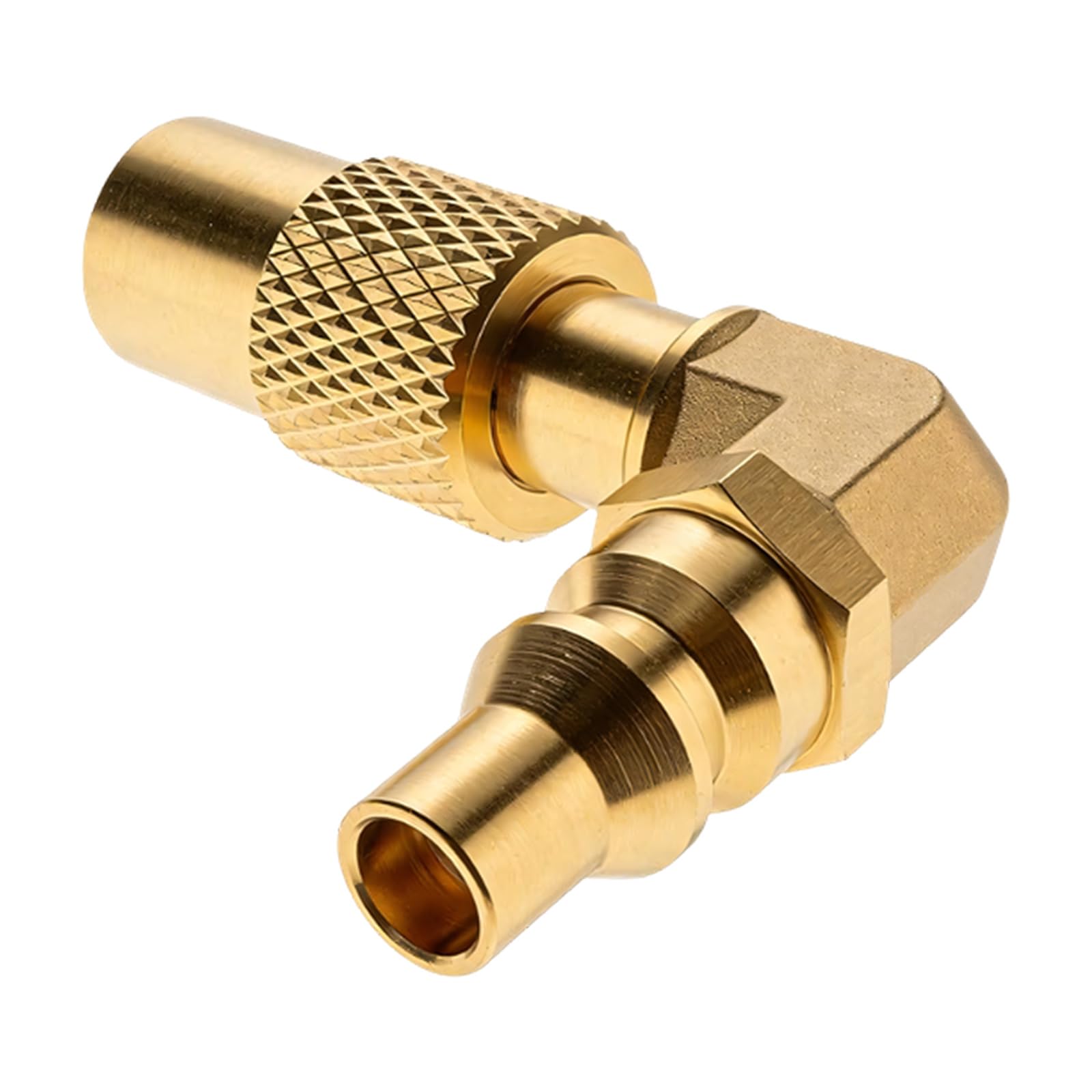 Buxuaaaa Efficient 90 Degree Elbow Adapter 9/16 to 1 / 4Inch Brass Ensures Tight Connection for Better Brass Elbow Adapter