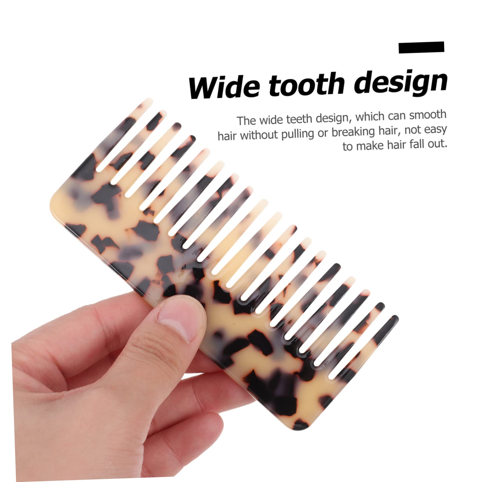 minkissy 4pezzi Pettine Per Capelli Denti Larghi in Pettine Anti-irritante e Lisciante Per Uso Quotidiano e Viaggi Da Barbiere Robusto