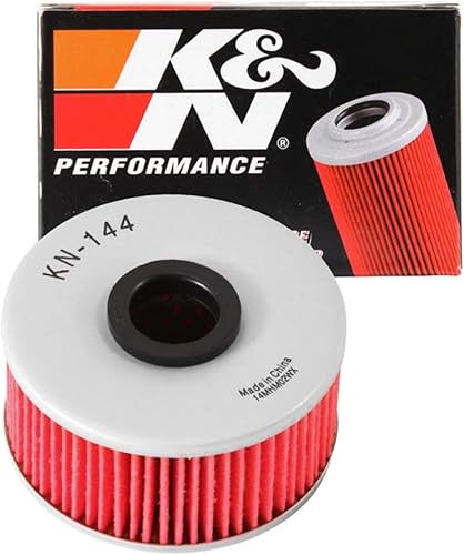 K&N Filtro de aceite para motocicleta Alto rendimiento, Premium, diseñado para ser utilizado con aceites sintéticos o convencionales se adapta a