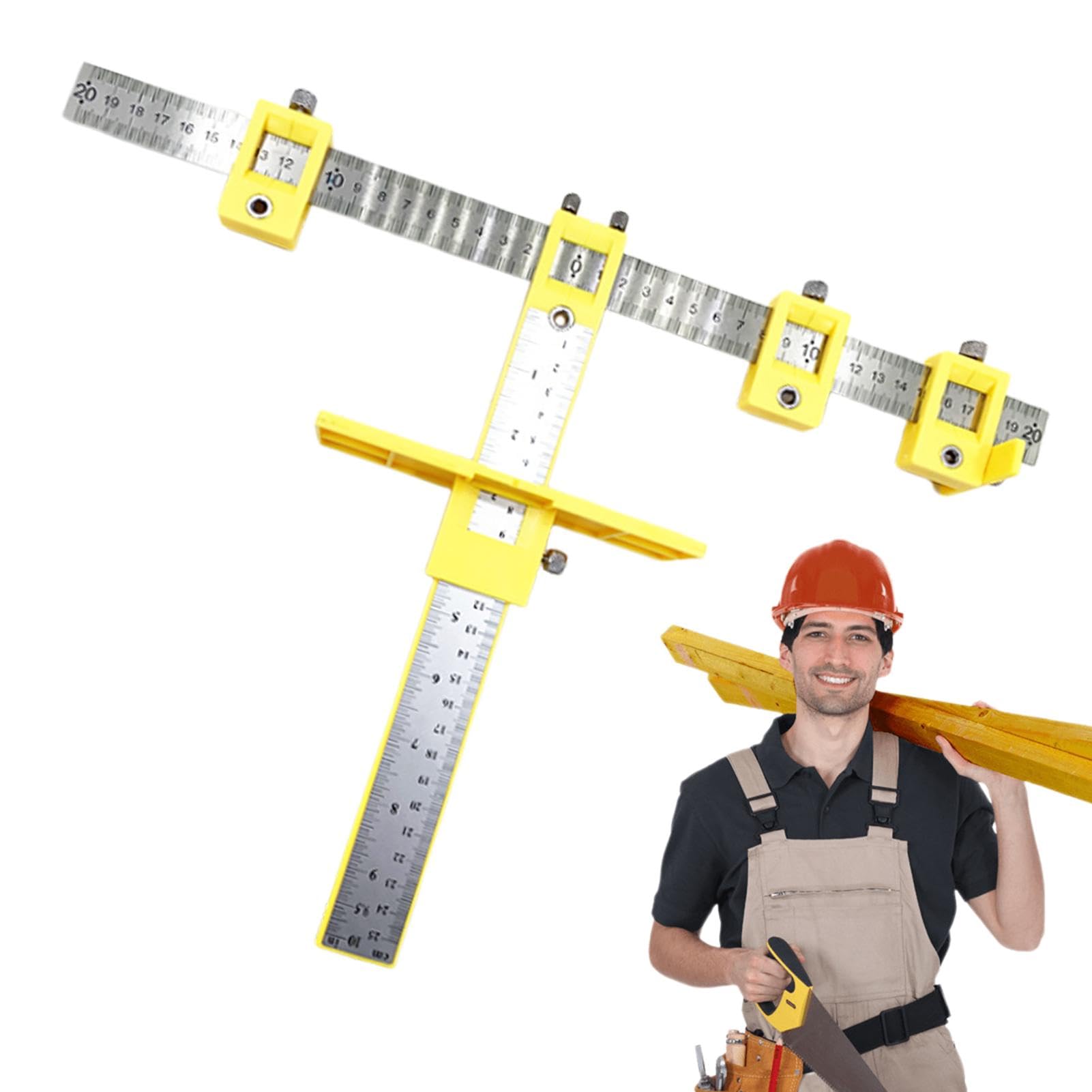 Dispositivo de armario para manijas y tiradores de puerta de armario - Herramienta de localizador de perforación de madera | Guía de perforación de punch Locator ajustable, guía de