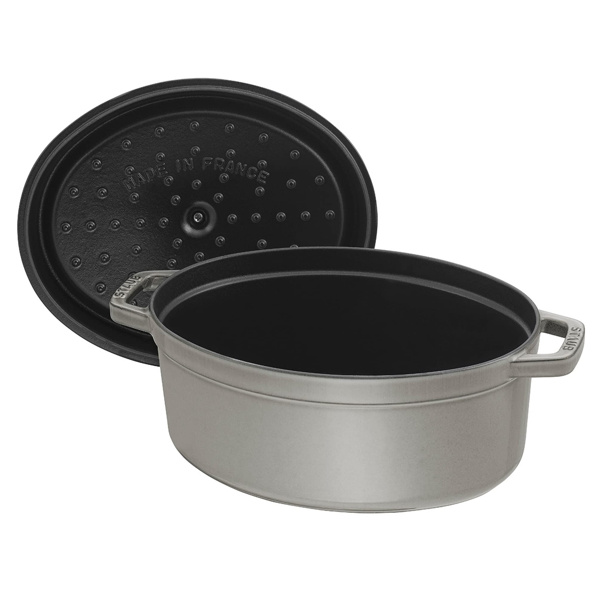 Amazon.com: Staub Cast Iron 5.75-qt Coq au Vin Cocotte - Graphite