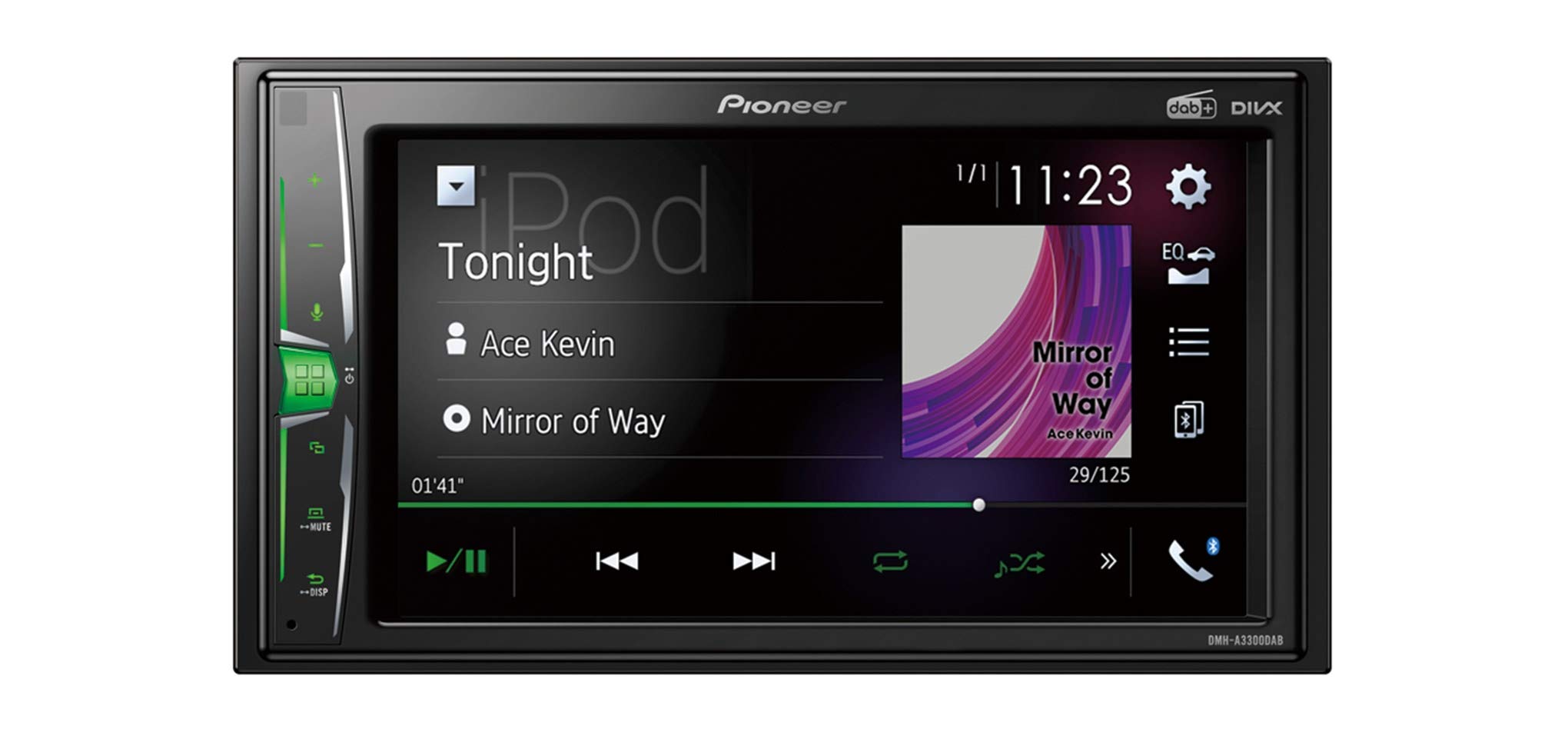 Pioneer DMH-A3300DABAN 2DIN 6.2'' Mediacenter mit DAB+, Bluetooth & VGA inkl. DAB-Antenne