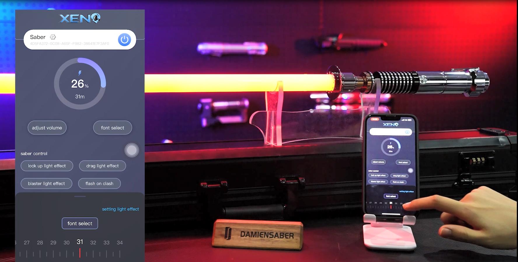 DAMIENSABER 青と赤のライトセーバー DAMIENSABER 青と赤のライトセーバー DamienSaber® Lightsabers