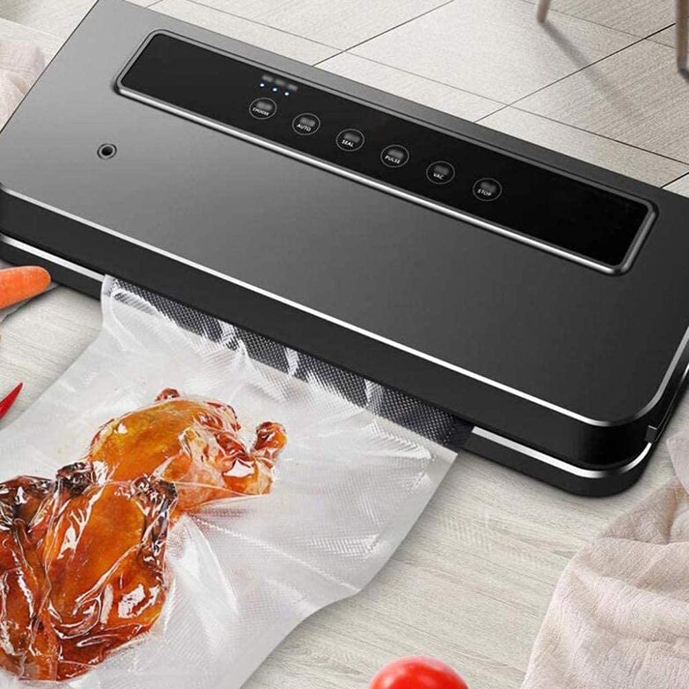 Sellador de Bolsas Selladora al Vacio Sellador al Vacío Máquina envasadora al vacío Sellado automático para la conservación de alimentos con modos secos y húmedos Diseño compacto y fácil de li