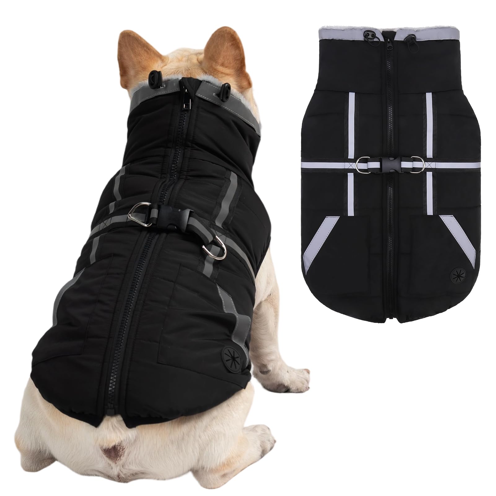 Chaqueta cálida para perro Mihachi, el chaleco reflectante que soluciona los paseos bajo la lluvia