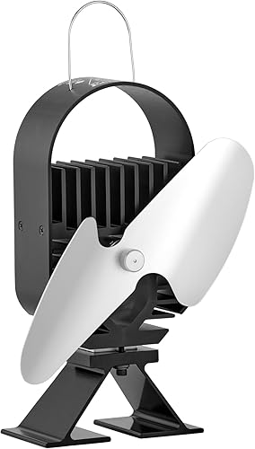 AirDeco I - Ventilador de estufa de calor - Potente diseño moderno, tecnología de baja temperatura de arranque ideal para estufas de leña, gas,